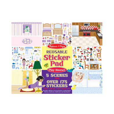 Melissa & Doug Resuable Sticker Pad, Play House