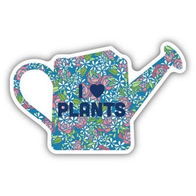 Floral Watering Can Sticker