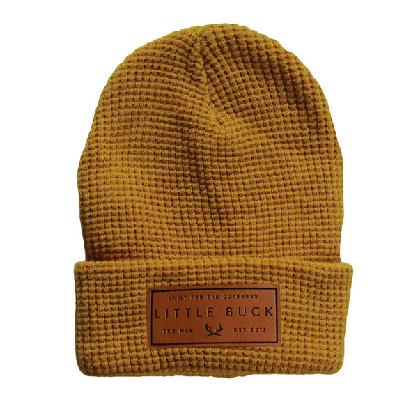 Little Buck Waffle Cabin Beanie, Harvest Gold