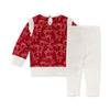 Burts Bees Tunic & Ribbed Legging Set, Festive Reindeer