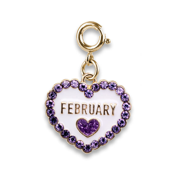 Charm It! Gold February Birthstone Charm