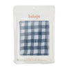 Lulujo Crib Sheet, Navy Gingham