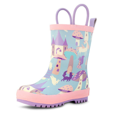 Jan & Jul Puddle Dry Rain Boots, Enchanted