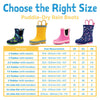 Jan & Jul Puddle Dry Rain Boots, Enchanted