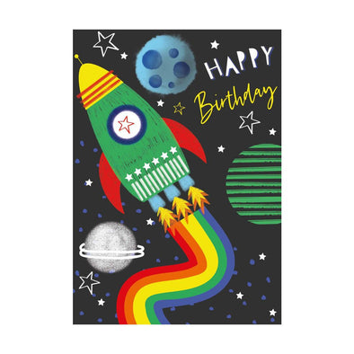 Happy Birthday Rocket Card