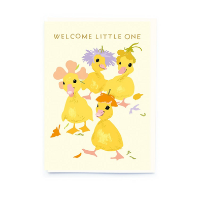 Welcome Little One Duck Card