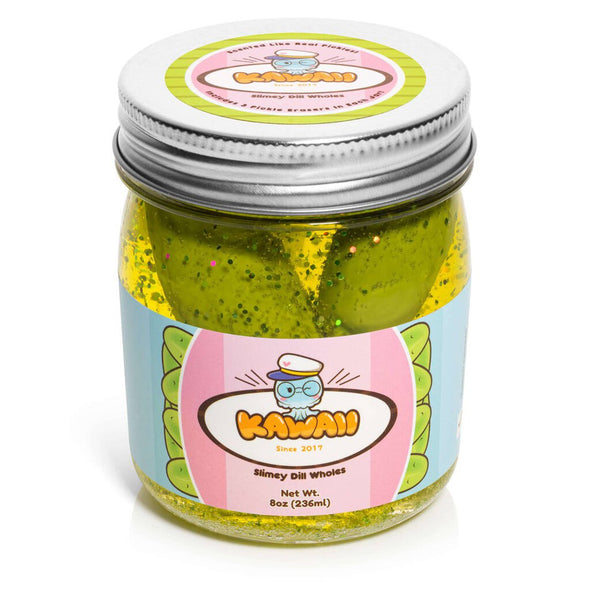 Kawaii Slime Shimmery Pickle Clear Slime