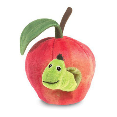 Folkmanis Worm In Apple Finger Puppet