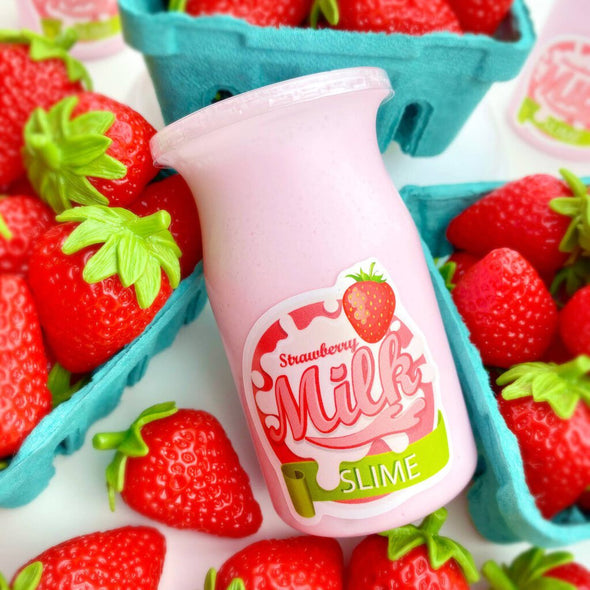 Kawaii Slime Company Strawberry Milk Glossy Slime