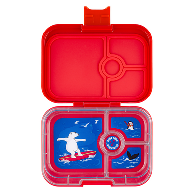 Yumbox Panino, Roar Red with Polar Bear Tray