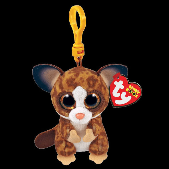 Ty Backpack Clip, Binky Brown Bush Baby