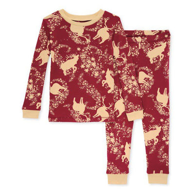 Burts Bees 2pc PJ Set, Starry Reindeer