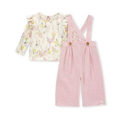 Burts Bees Jumpsuit & Floral Tee Set