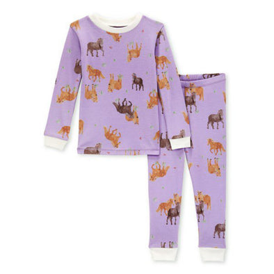 Burts Bees Tee & Pant PJ Set, Wild Horse