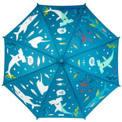 Stephen Joseph Colour Changing Umbrella, Shark