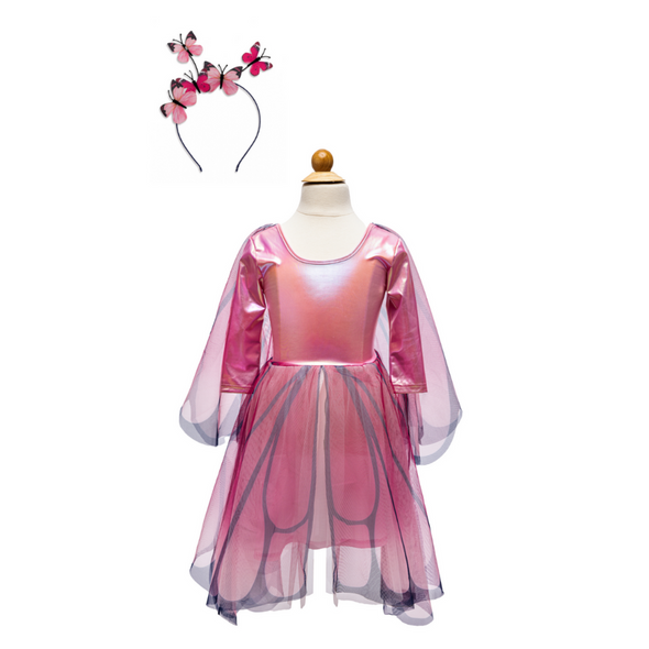 Great Pretenders Pink Butterfly Twirl Dress with Wings