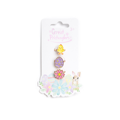 Great Pretenders Easter Eggs Rings Set 3pc