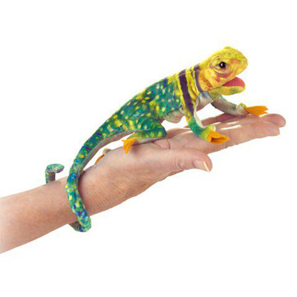 Folkmanis Mini Collared Lizard Finger Puppet