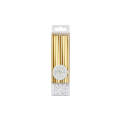 Great Pretenders Metallic Candles, Gold