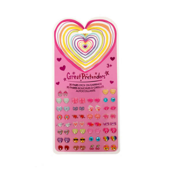 Great Pretenders Sticker Earrings, Heart