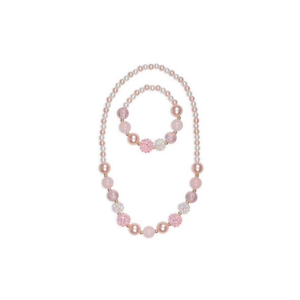 Great Pretenders Necklace & Bracelet Set, Pinky Pearl