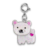 Charm It! Glitter Swivel Polar Bear Charm