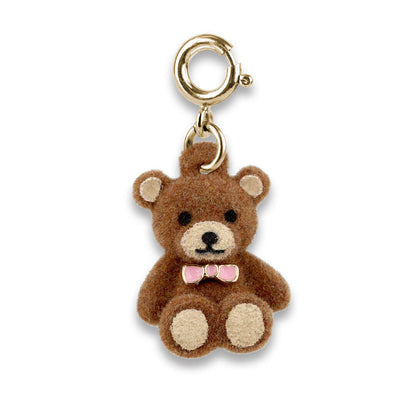 Charm It! Gold Fuzzy Bear Charm