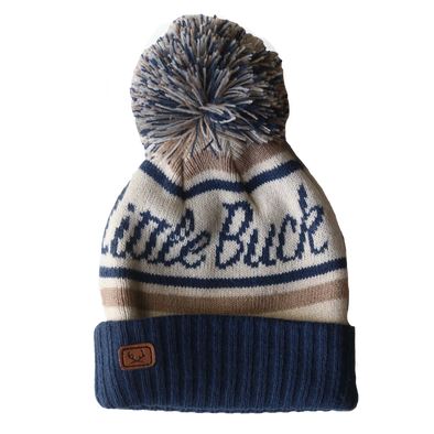 Little Buck Shop Backwoods Pom Toque, Navy Blue