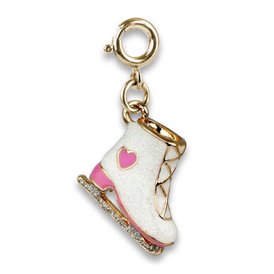Charm It! Gold Glitter Ice Skate