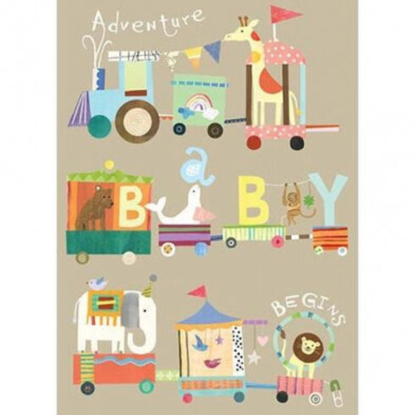 Baby Train Card