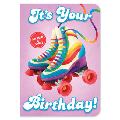 Strawberry Roller Skate, Scratch & Sniff Card