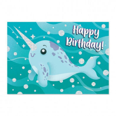 Narwhal Happy Birthday Card