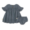 Burts Bees Chambray Dress & Diaper Cover Set