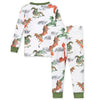 Burts Bees Tee & Pant PJ Set, Dragons Cloud