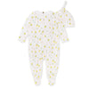 Burts Bees Jumpsuit & Top Knot Set, Lemon Vines