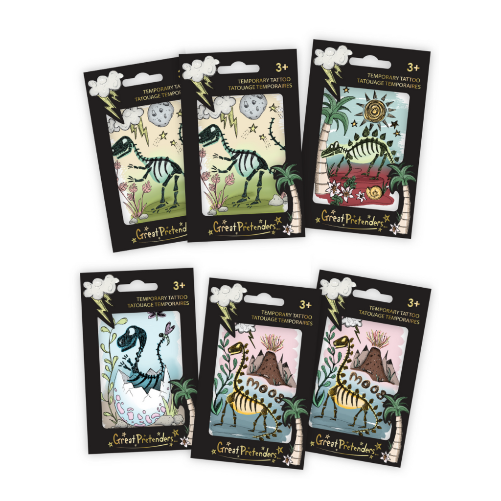 Great Pretenders Temporary Tattoo Single Assortment - Dinosaur