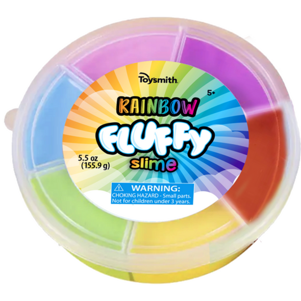 Toysmith Rainbow Fluffy Slime