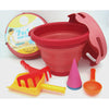 Compact Toys 7-in-1 Sand Toys Set, Red
