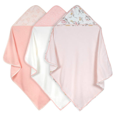 Just Born Hooded Towels 3pk, Vintage Floral