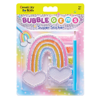 Creativity For Kids Bubble Gems Super Sticker, Rainbow