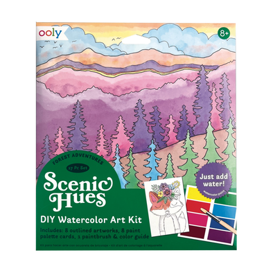 Ooly Scenic Hues Watercolour Art Kit, Forest Adventures