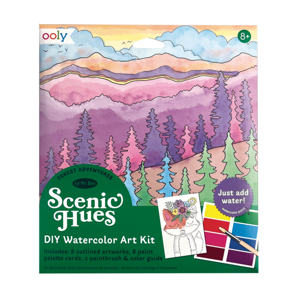 Ooly Scenic Hues Watercolour Art Kit, Forest Adventures