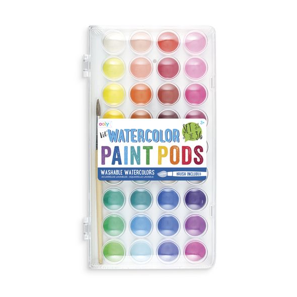 Ooly Lil Watercolor Paint Pods, set of 36