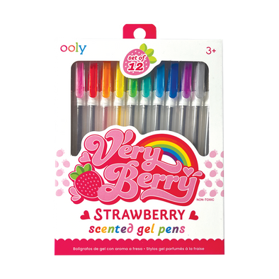 Ooly Very Berry Strawberry Scented Gel Pens