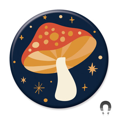 Badge Bomb Cosmic Mushroom Magnet