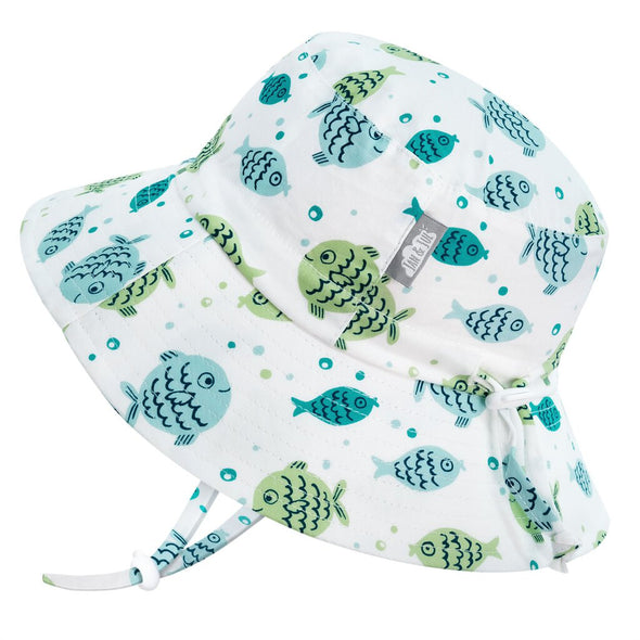 Jan & Jul Cotton Bucket Hat, Fish Friends