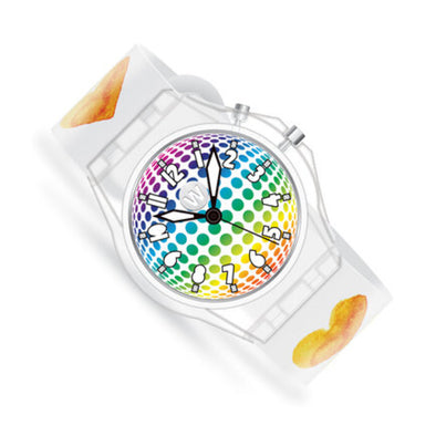 Watchitude Watercolour Hearts Glow Light Up Watch