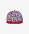 Headster Snapback, Floral Dream Merlot