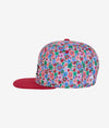 Headster Snapback, Floral Dream Merlot