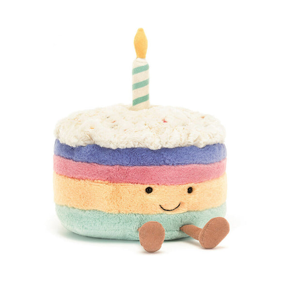 Jellycat Amuseables Rainbow Birthday Cake Large